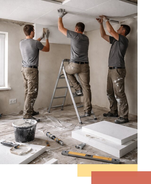 Утепление потолка пенопластом в чернушке быстро и качественно